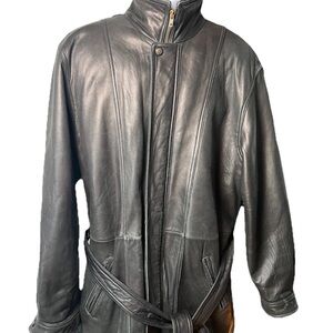 Vintage Pelle Studio Wilson’s Leather Mid Length Butter Soft Coat Size L